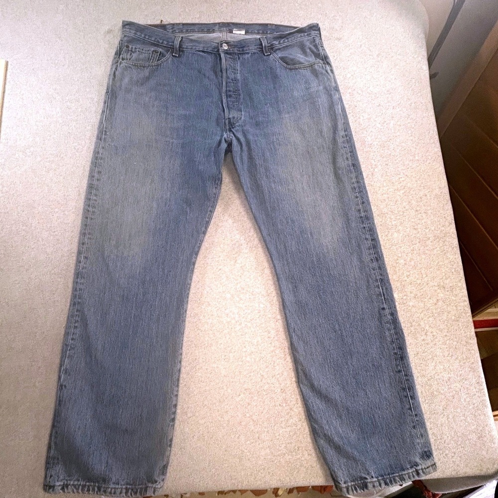 Levis 501 Original Jeans Mens 40x32 Blue Straight Leg Button Fly‎ Medium Vintage